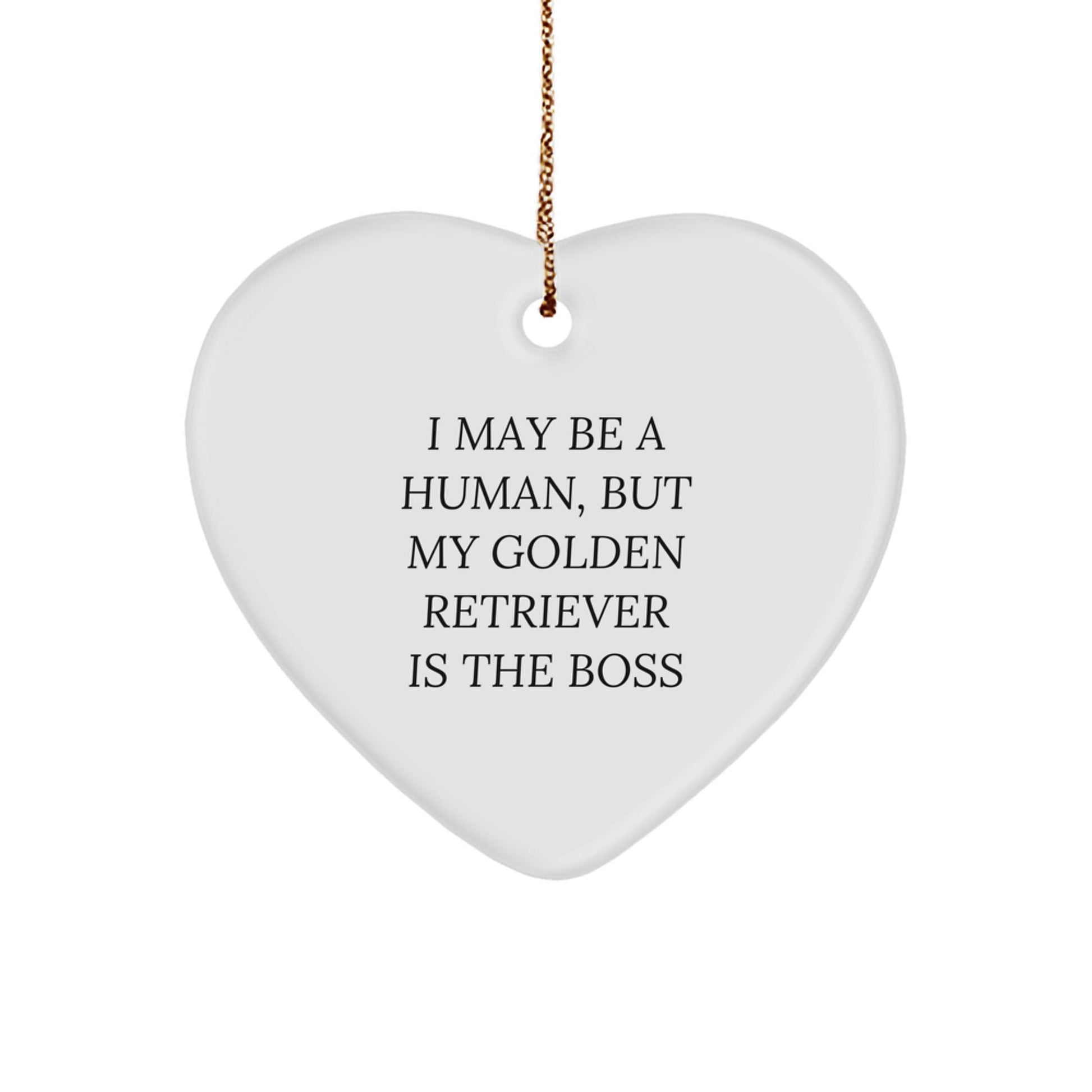 Golden Retriever Dog Gifts - Funny Quote Heart Ornament, Gifts from Friends for Family, Perfect Christmas Decoration - The Buy Boom