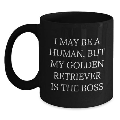 Golden Retriever Dog Lover's Inspirational Black Coffee Mug, Funny Quote Gifts for Him, Her, Friends, Family from Men, Women, Coworkers, Birthday Unique Gifts for Golden Retriever Dog Enthusiasts - The Buy Boom