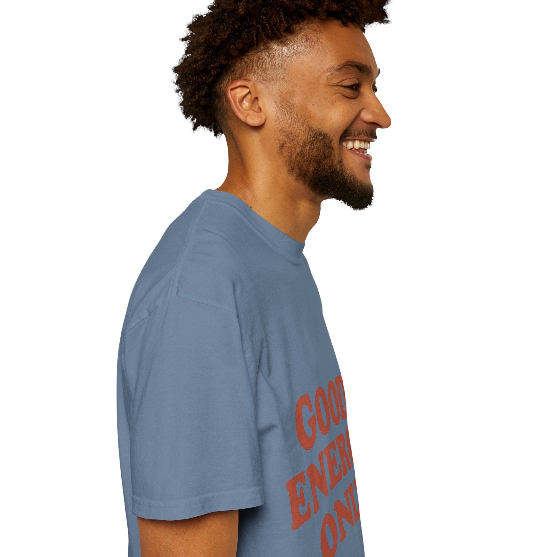 Good Energy Only T-Shirt – Retro Unisex Tee | Positive Vibes Shirt | Uplifting Gift for Friends & Family - The Buy Boom