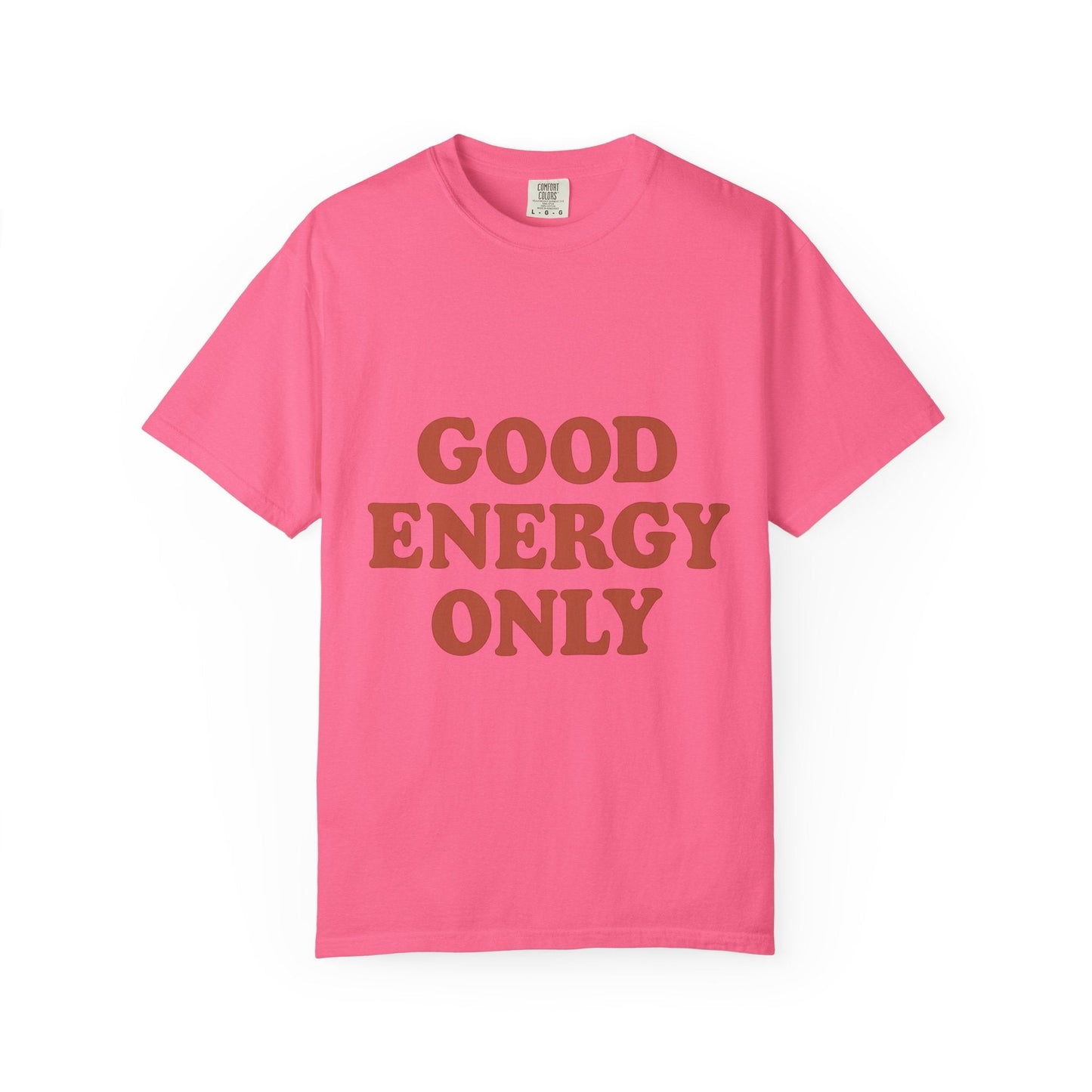 Good Energy Only T-Shirt – Retro Unisex Tee | Positive Vibes Shirt | Uplifting Gift for Friends & Family - The Buy Boom