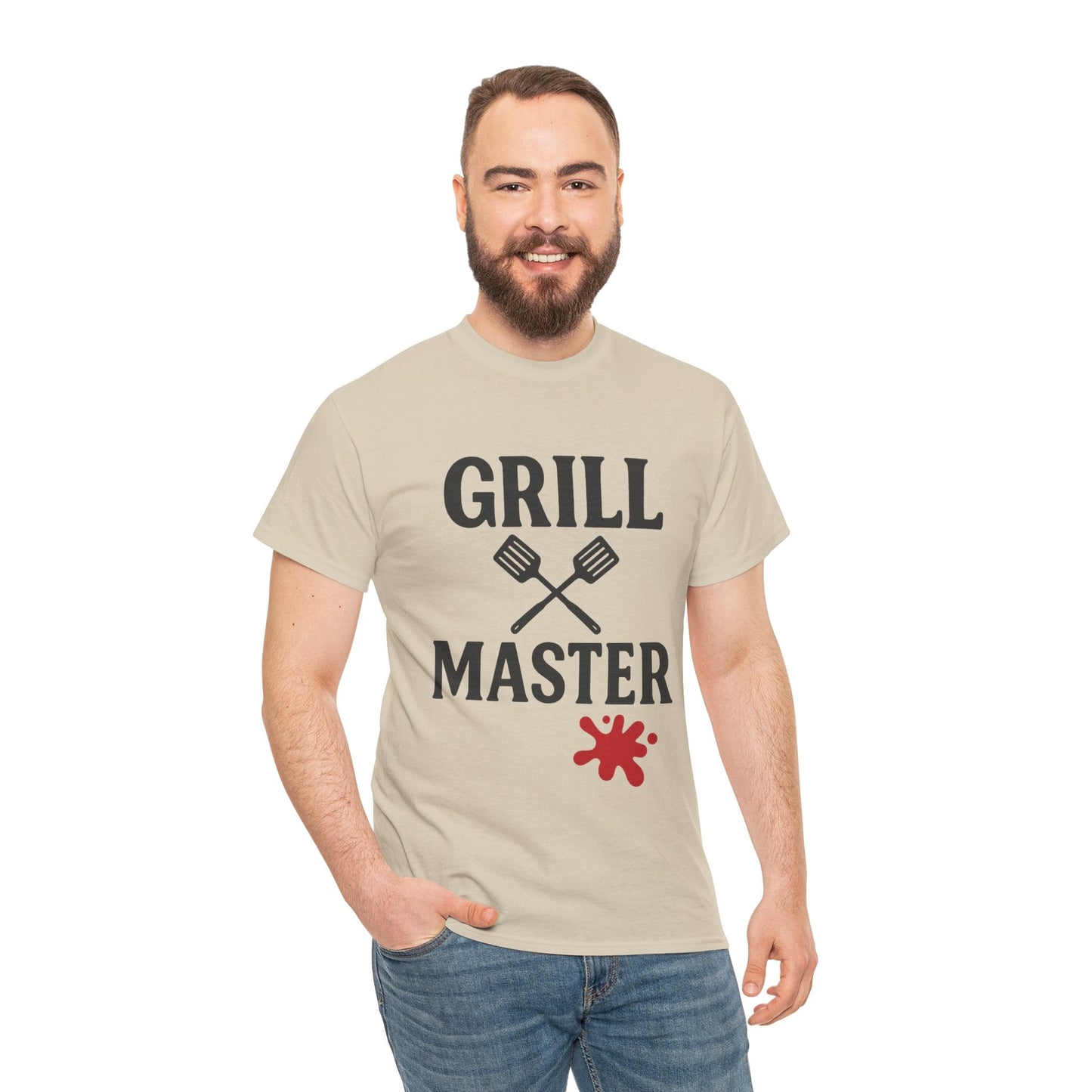 Grill Master Unisex Heavy Cotton Tee - Perfect Gift for BBQ Lovers - The Buy Boom
