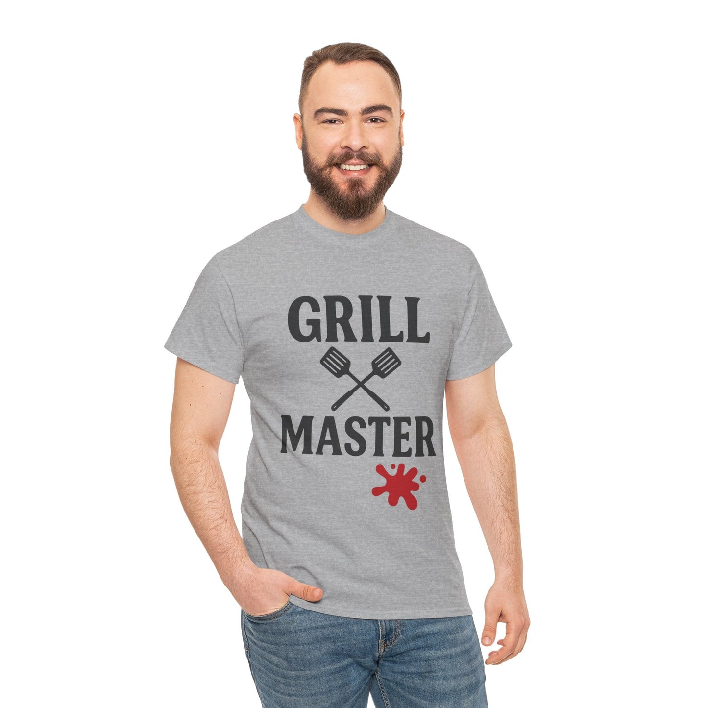 Grill Master Unisex Heavy Cotton Tee - Perfect Gift for BBQ Lovers - The Buy Boom