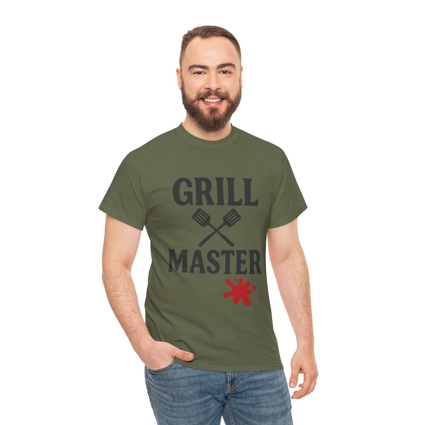 Grill Master Unisex Heavy Cotton Tee - Perfect Gift for BBQ Lovers - The Buy Boom