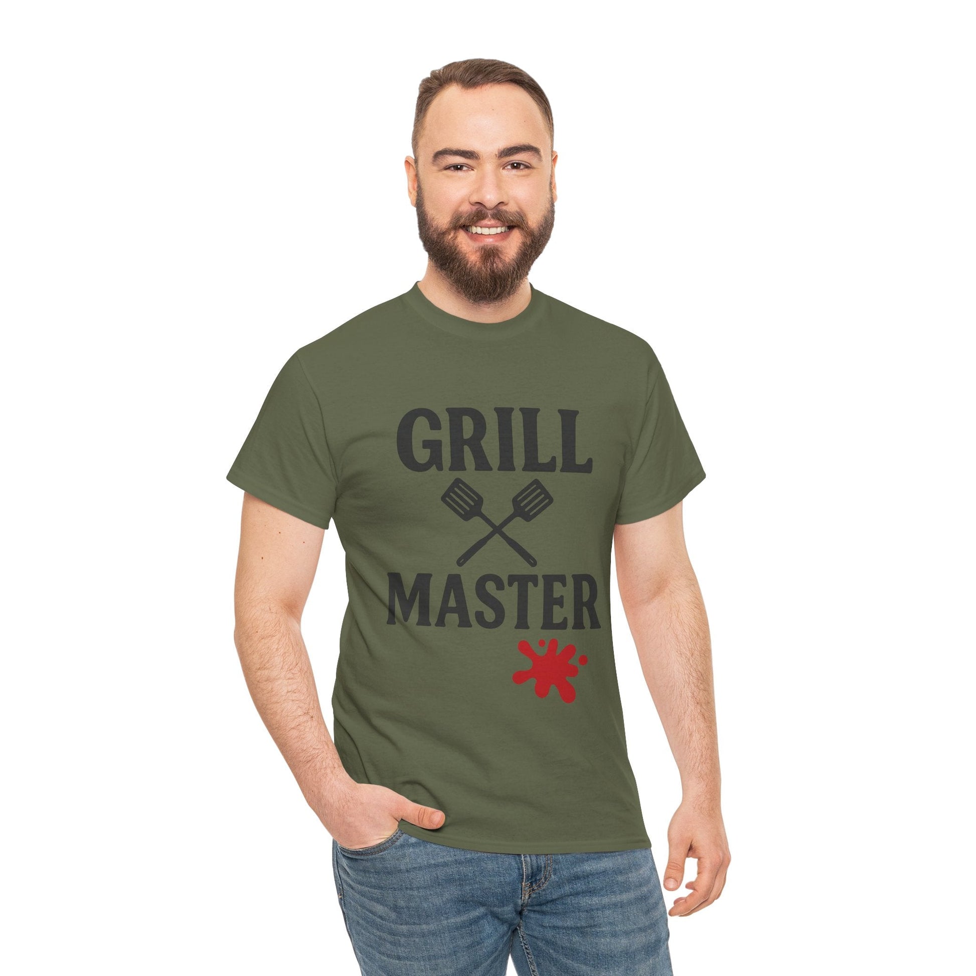 Grill Master Unisex Heavy Cotton Tee - Perfect Gift for BBQ Lovers - The Buy Boom
