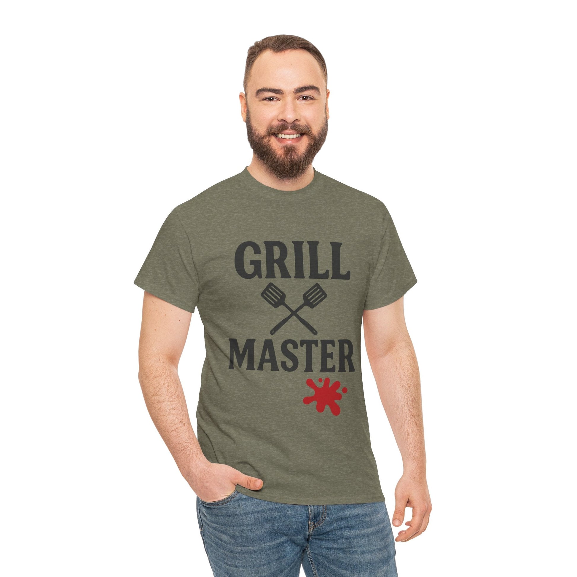Grill Master Unisex Heavy Cotton Tee - Perfect Gift for BBQ Lovers - The Buy Boom