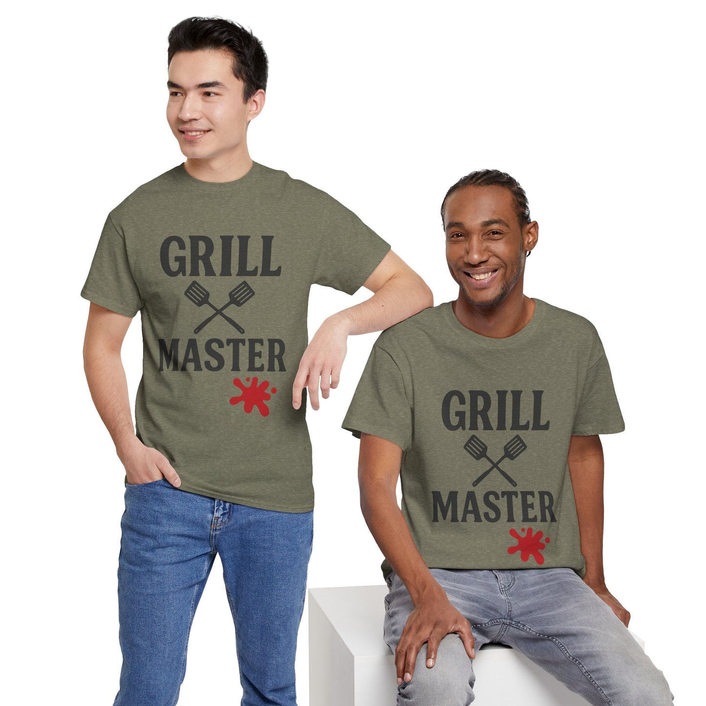 Grill Master Unisex Heavy Cotton Tee - Perfect Gift for BBQ Lovers - The Buy Boom
