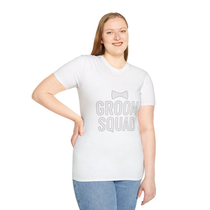 Groom Squad T-Shirt – Unisex Bachelor Party Tee | Groomsmen Gift | Softstyle Wedding Day Shirt - The Buy Boom