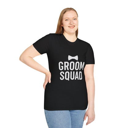 Groom Squad T-Shirt – Unisex Bachelor Party Tee | Groomsmen Gift | Softstyle Wedding Day Shirt - The Buy Boom