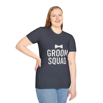 Groom Squad T-Shirt – Unisex Bachelor Party Tee | Groomsmen Gift | Softstyle Wedding Day Shirt - The Buy Boom