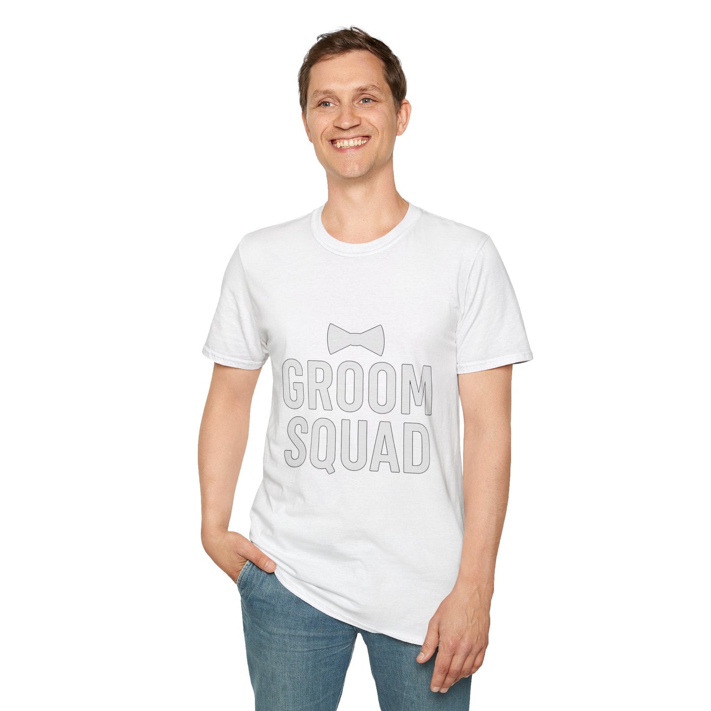 Groom Squad T-Shirt – Unisex Bachelor Party Tee | Groomsmen Gift | Softstyle Wedding Day Shirt - The Buy Boom