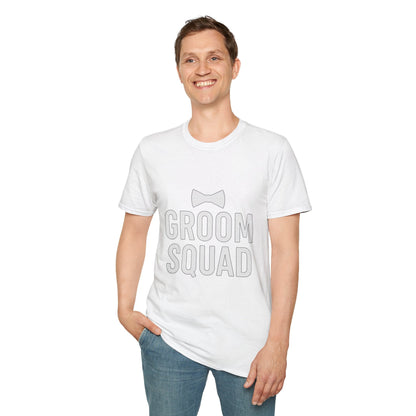 Groom Squad T-Shirt – Unisex Bachelor Party Tee | Groomsmen Gift | Softstyle Wedding Day Shirt - The Buy Boom