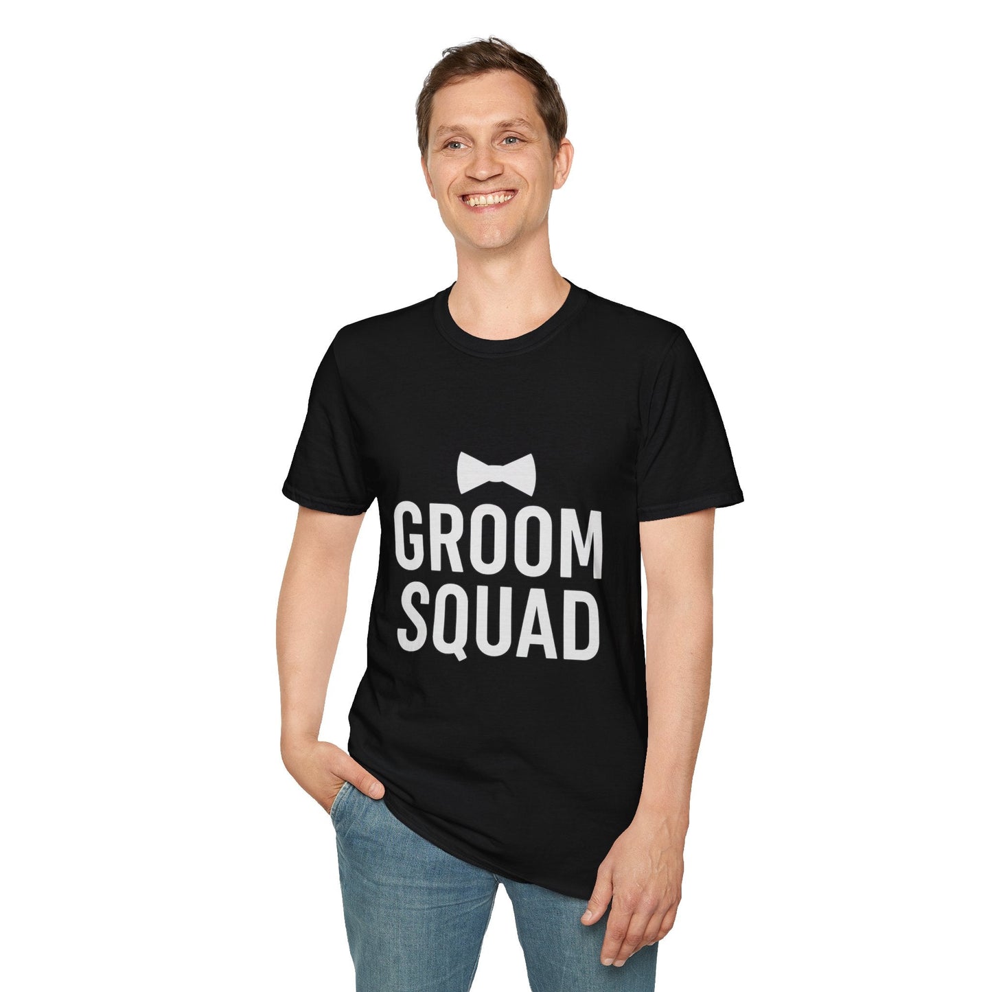 Groom Squad T-Shirt – Unisex Bachelor Party Tee | Groomsmen Gift | Softstyle Wedding Day Shirt - The Buy Boom