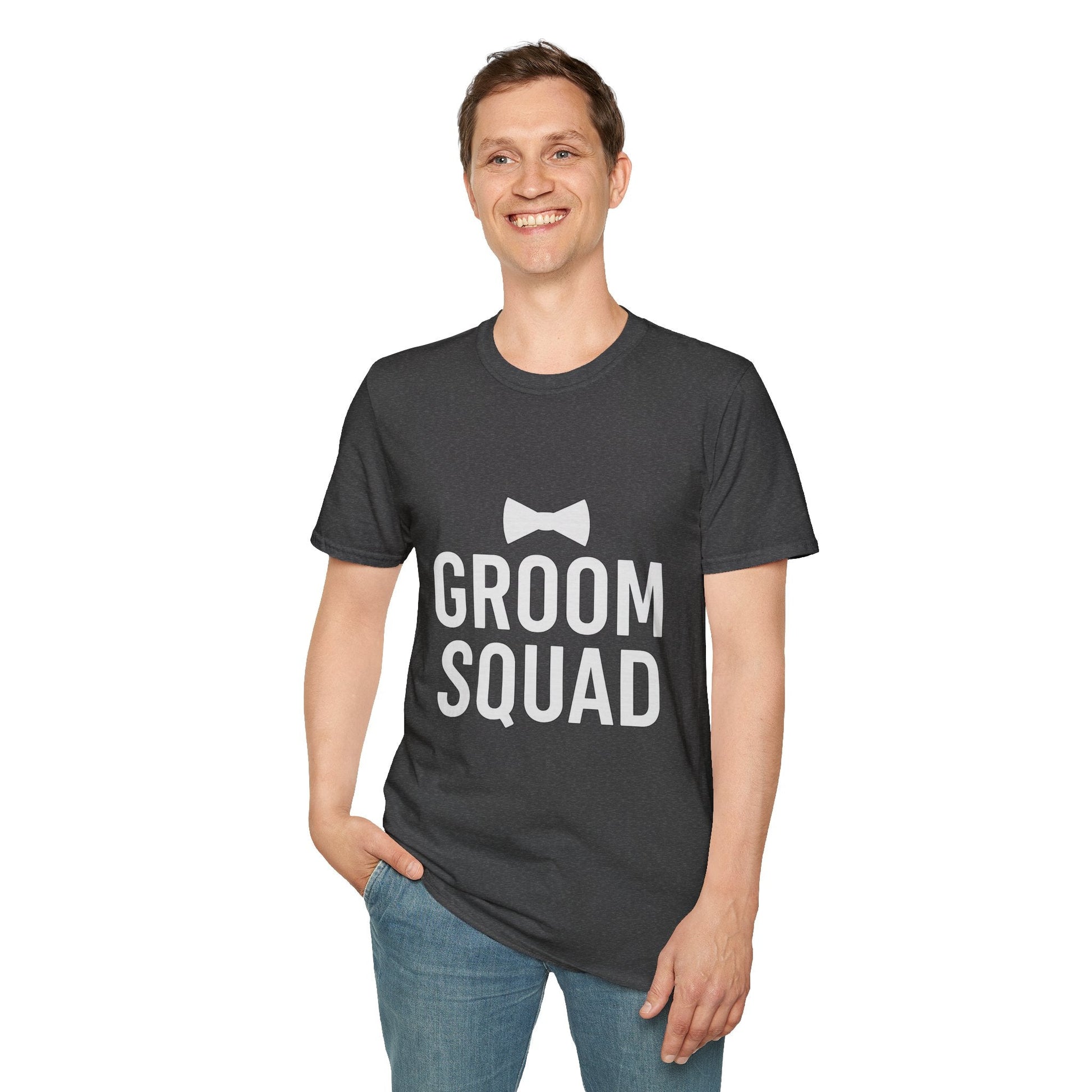 Groom Squad T-Shirt – Unisex Bachelor Party Tee | Groomsmen Gift | Softstyle Wedding Day Shirt - The Buy Boom