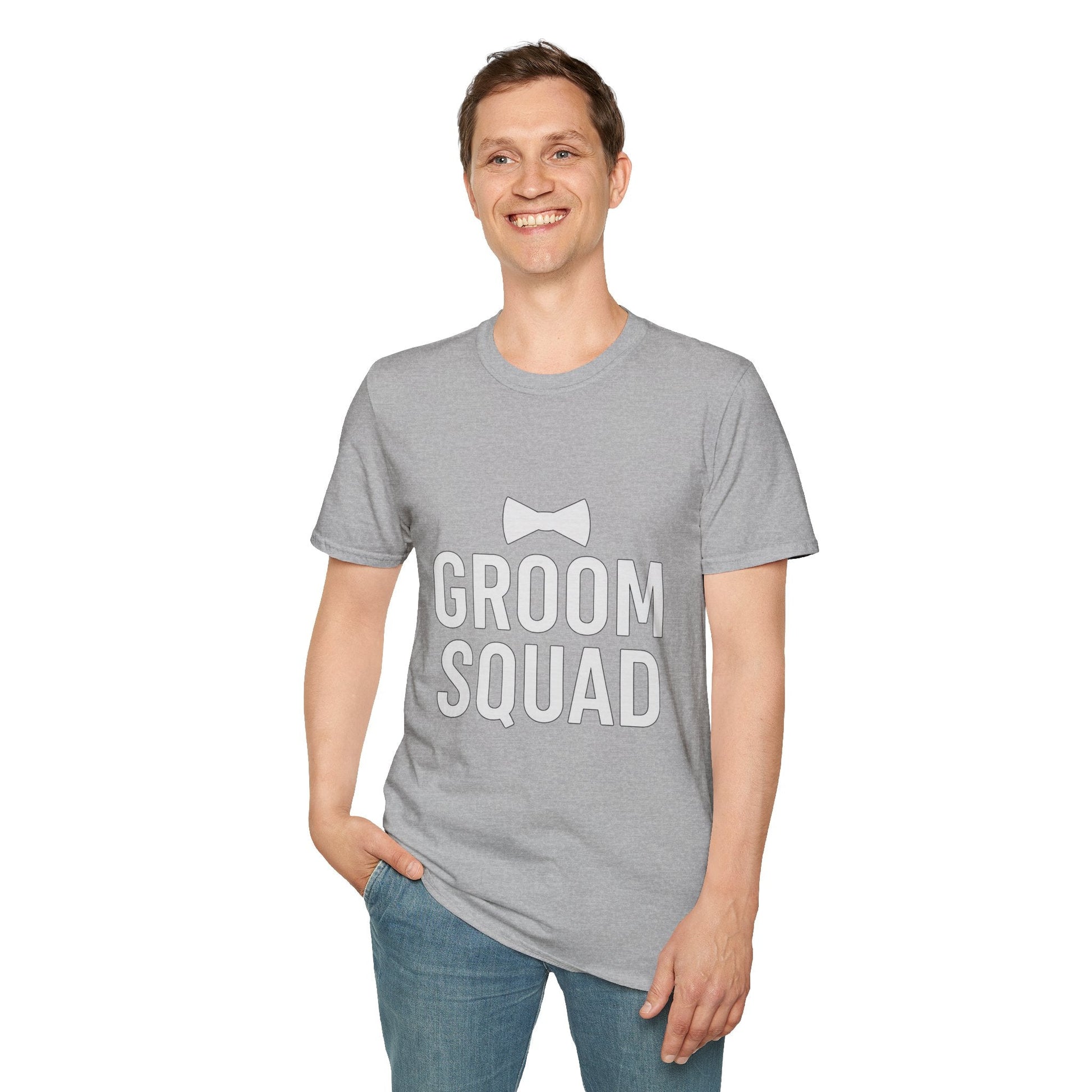 Groom Squad T-Shirt – Unisex Bachelor Party Tee | Groomsmen Gift | Softstyle Wedding Day Shirt - The Buy Boom