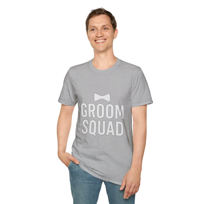 Groom Squad T-Shirt – Unisex Bachelor Party Tee | Groomsmen Gift | Softstyle Wedding Day Shirt - The Buy Boom