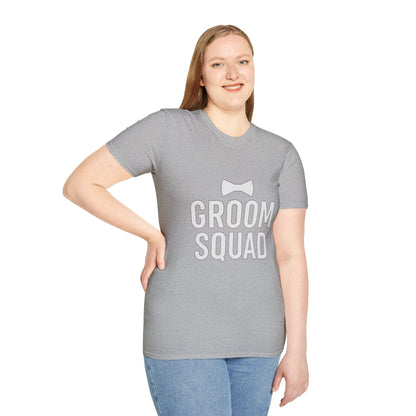Groom Squad T-Shirt – Unisex Bachelor Party Tee | Groomsmen Gift | Softstyle Wedding Day Shirt - The Buy Boom