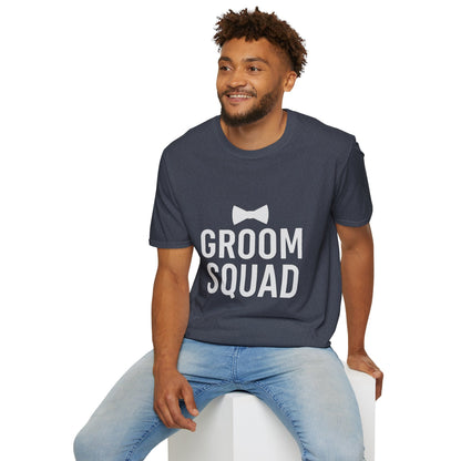 Groom Squad T-Shirt – Unisex Bachelor Party Tee | Groomsmen Gift | Softstyle Wedding Day Shirt - The Buy Boom
