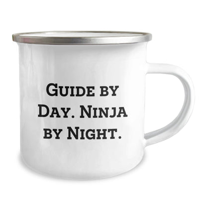 Guide By Day. Ninja By Night. - Unique Gifts for Guide Graduation, Funny Camping Mug for Men, Women, Friends, Coworkers, Family - The Buy Boom