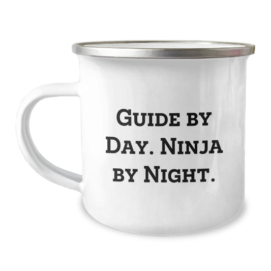 Guide By Day. Ninja By Night. - Unique Gifts for Guide Graduation, Funny Camping Mug for Men, Women, Friends, Coworkers, Family - The Buy Boom