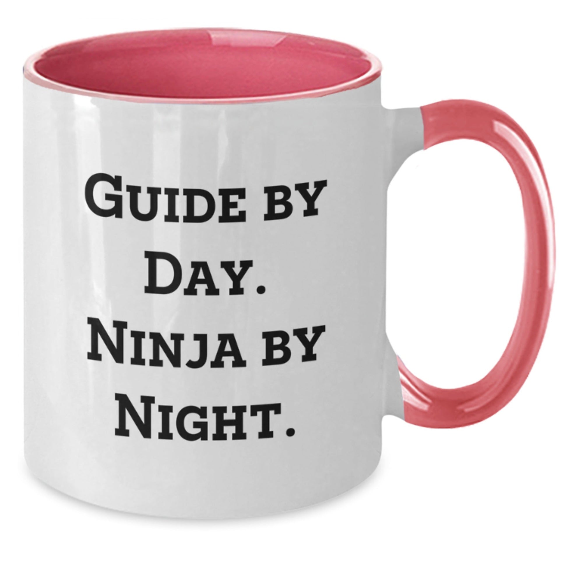 Guide Enthusiast Gifts from Friends for Graduation - Funny Ninja Mug, 11oz Two Tone Ceramic - The Buy Boom