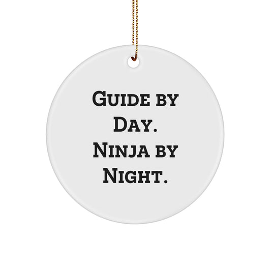 Guide Gifts by Day, Ninja Circle Ornaments by Night, Funny Christmas Unique Gifts for Friends, Family, and Coworkers, Gifts from Men to Women - The Buy Boom