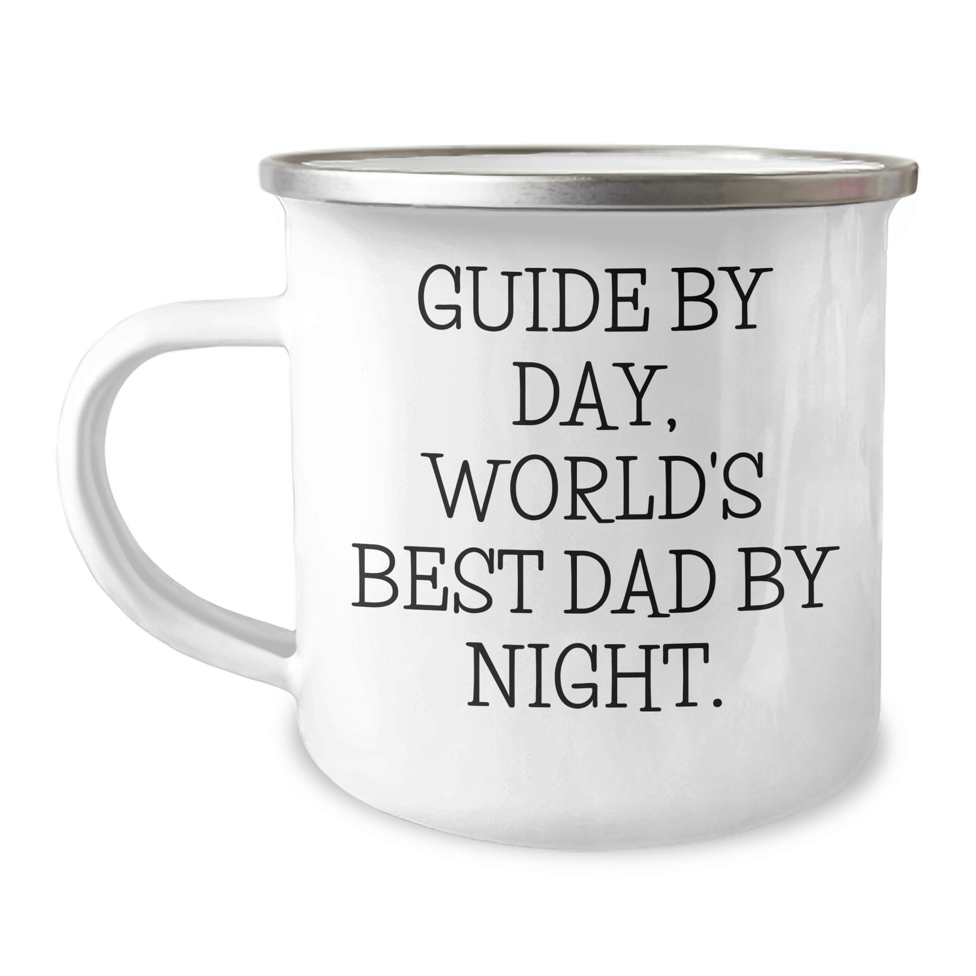 Guide Gifts From Men - Funny Camping Mug For Guide Enthusiasts - 'Guide By Day, World's Best Dad By Night.' - The Buy Boom