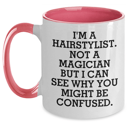 Hairstylist Quotes Funny Two Tone Coffee Mug Gifts from Family for Father's Day - The Buy Boom
