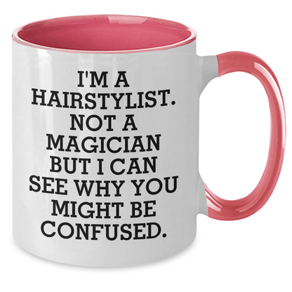 Hairstylist Quotes Funny Two Tone Coffee Mug Gifts from Family for Father's Day - The Buy Boom