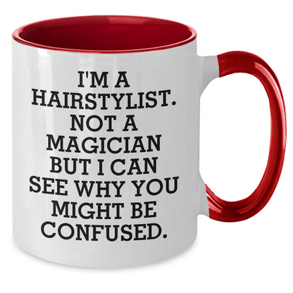 Hairstylist Quotes Funny Two Tone Coffee Mug Gifts from Family for Father's Day - The Buy Boom
