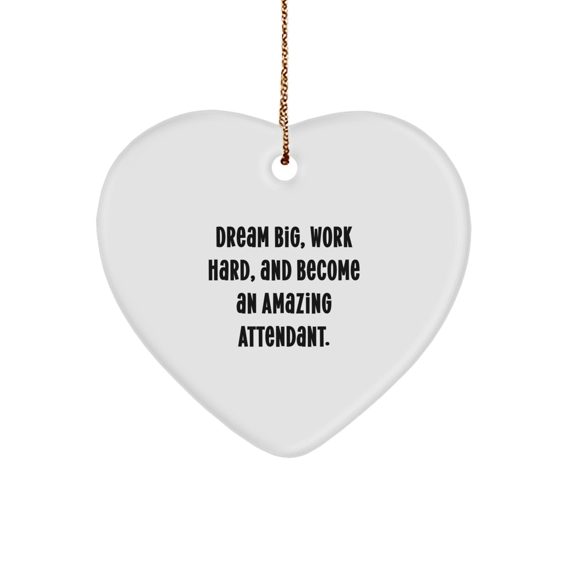 Heartfelt Attendant Gifts from Men to Friends, Unique Christmas Inspirational Heart Ornament for Attendant - The Buy Boom