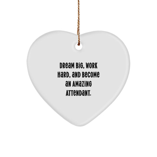 Heartfelt Attendant Gifts from Men to Friends, Unique Christmas Inspirational Heart Ornament for Attendant - The Buy Boom