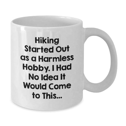 Hiking Funny Gifts from Friends and Family for Hiking Lovers, White Coffee Mug with Inspirational Quote, Graduation Unique Gifts - The Buy Boom