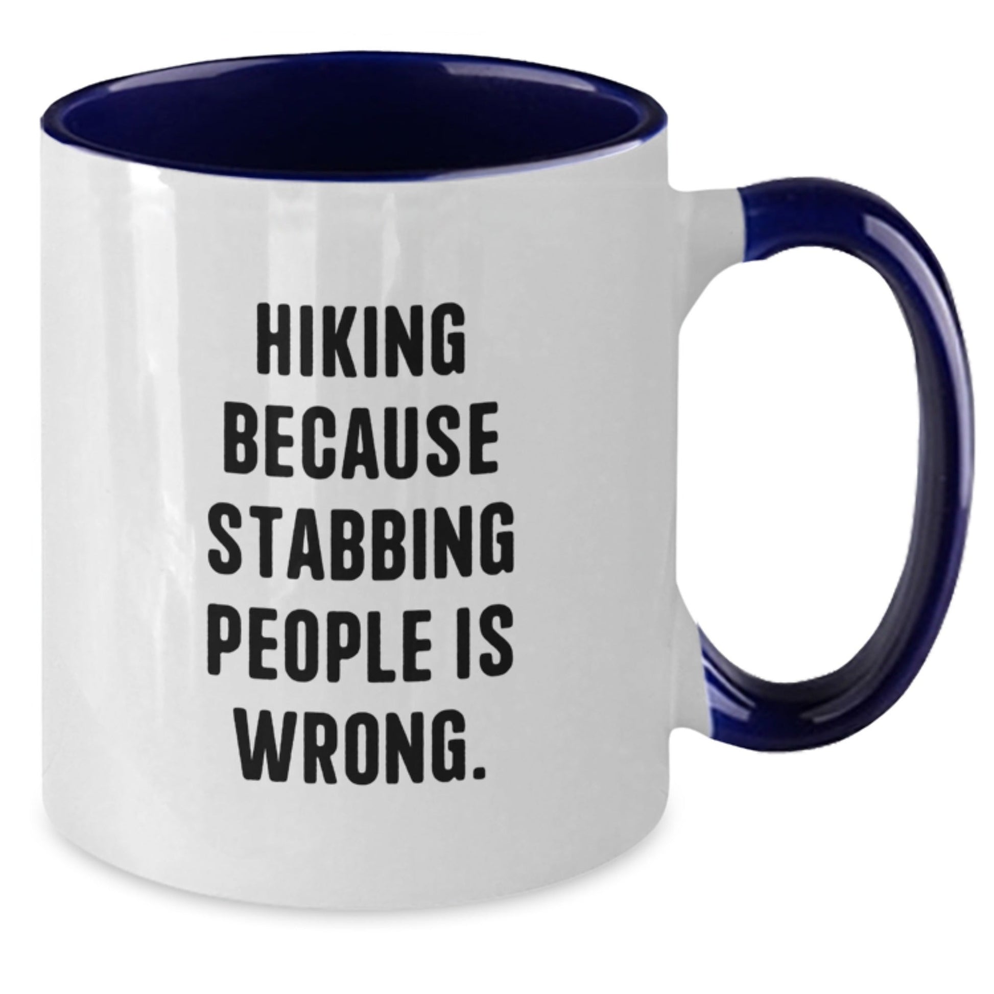 Hiking Humor Gifts from Friends for Hiking Enthusiasts, Funny Two Tone Coffee Mug, Birthday Unique Gifts - The Buy Boom