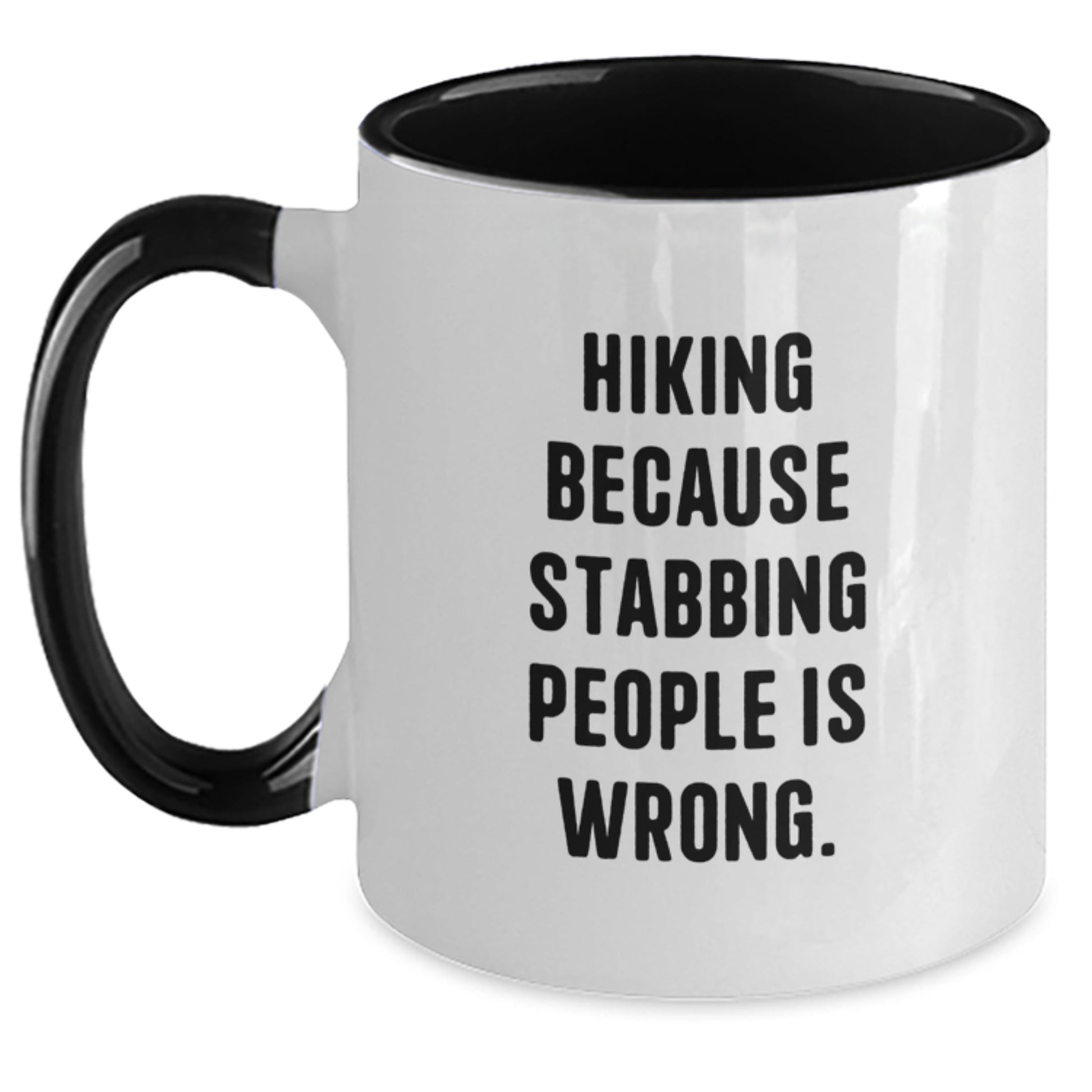 Hiking Humor Gifts from Friends for Hiking Enthusiasts, Funny Two Tone Coffee Mug, Birthday Unique Gifts - The Buy Boom