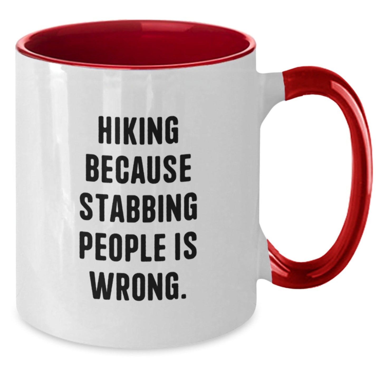 Hiking Humor Gifts from Friends for Hiking Enthusiasts, Funny Two Tone Coffee Mug, Birthday Unique Gifts - The Buy Boom
