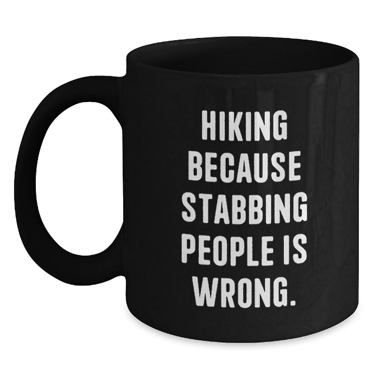 Hiking Humor Gifts from Friends for Outdoor Enthusiasts, Funny Black Coffee Mug - Birthday Unique Gifts - The Buy Boom