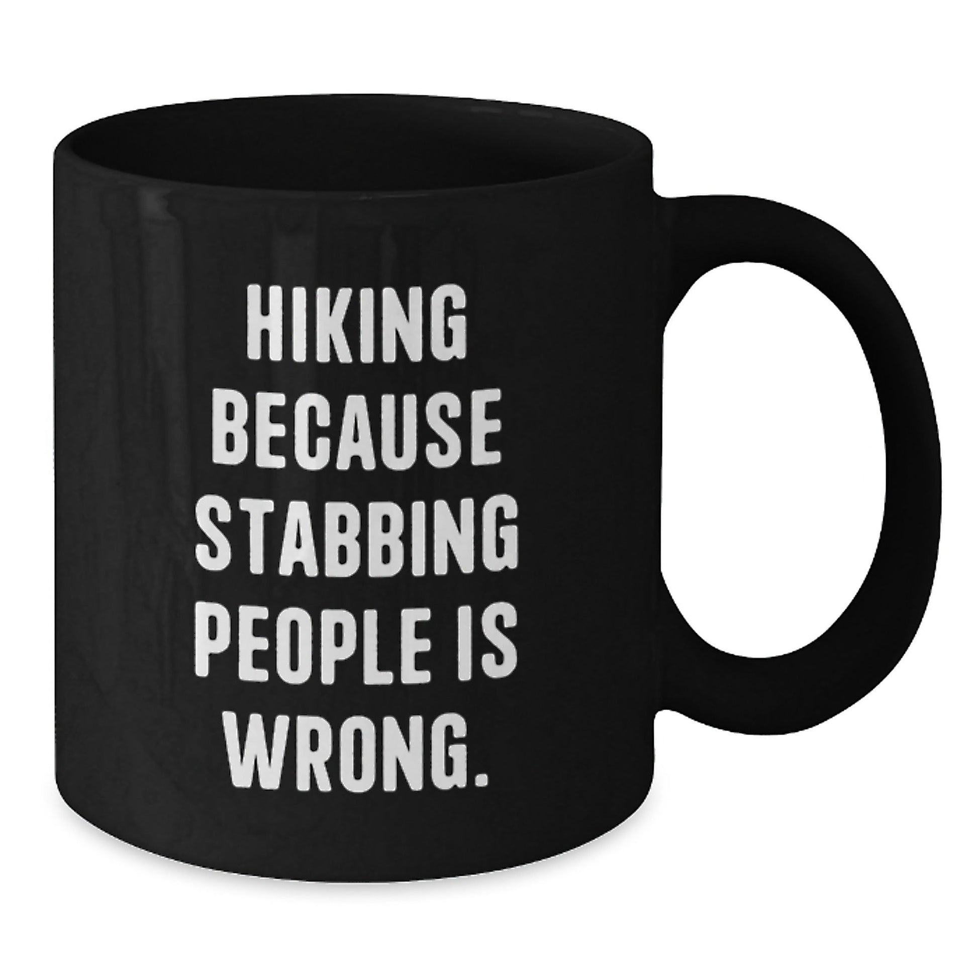 Hiking Humor Gifts from Friends for Outdoor Enthusiasts, Funny Black Coffee Mug - Birthday Unique Gifts - The Buy Boom