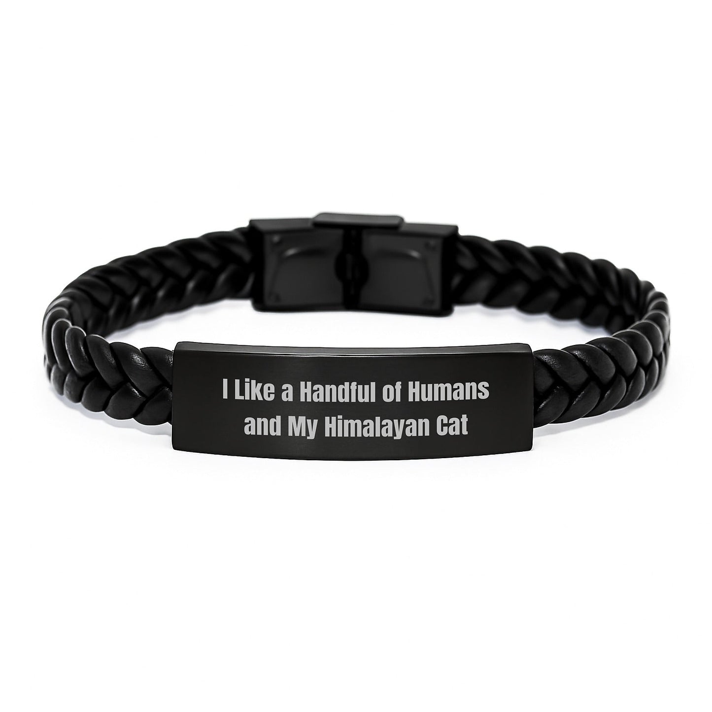 Himalayan Cat Lover's Delight, Funny Quote Interlaced Leather Bracelet Gifts from Friends, for Birthday, Unique and Stylish - The Buy Boom