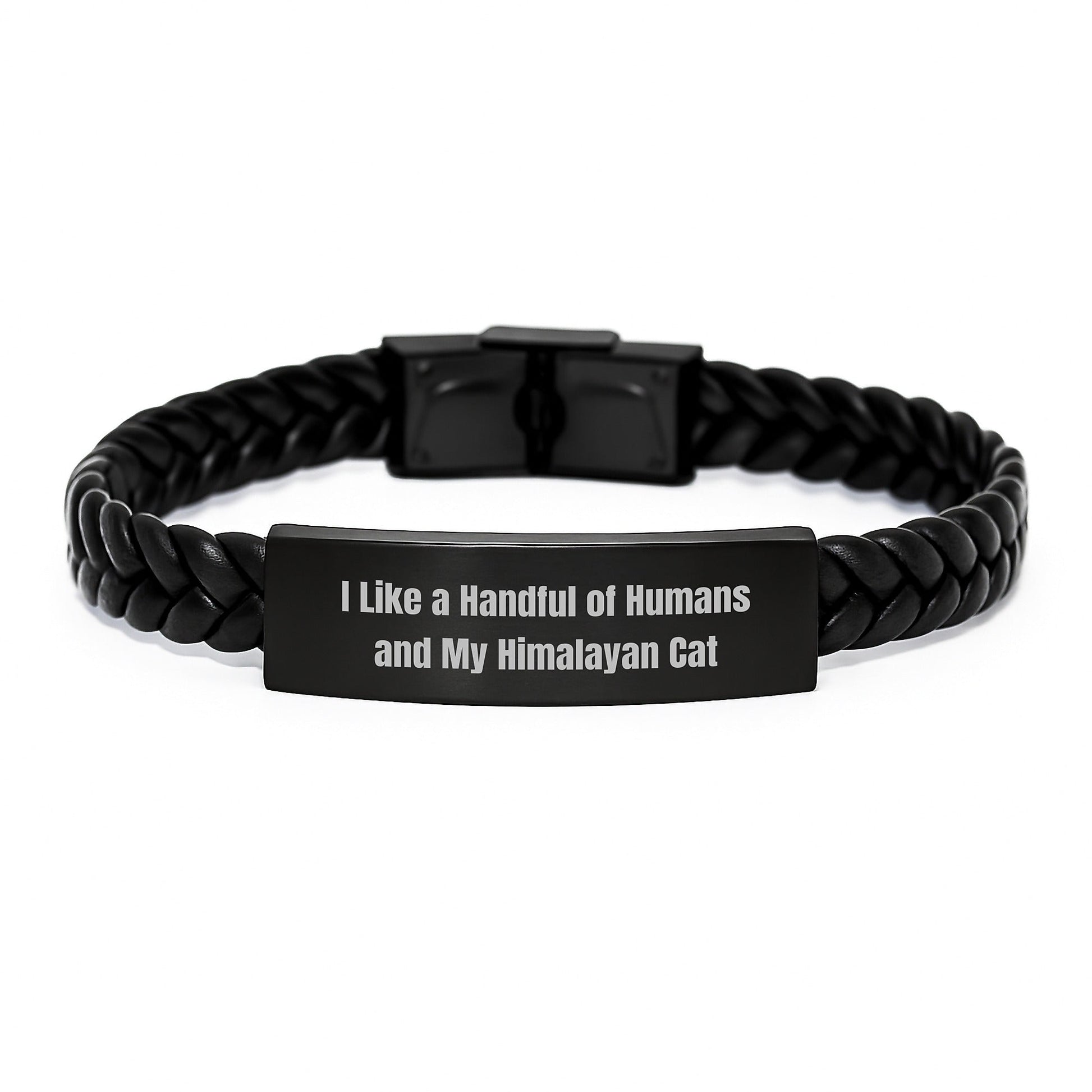 Himalayan Cat Lover's Delight, Funny Quote Interlaced Leather Bracelet Gifts from Friends, for Birthday, Unique and Stylish - The Buy Boom