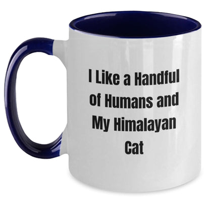 Himalayan Cat Lovers Gifts from Friends for Birthday Mates, Funny Two Tone Coffee Mug - The Buy Boom