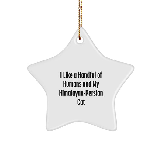 Himalayan - Persian Cat Lover Funny Star Ornament Gifts from Family Friends for Him Her - The Buy Boom