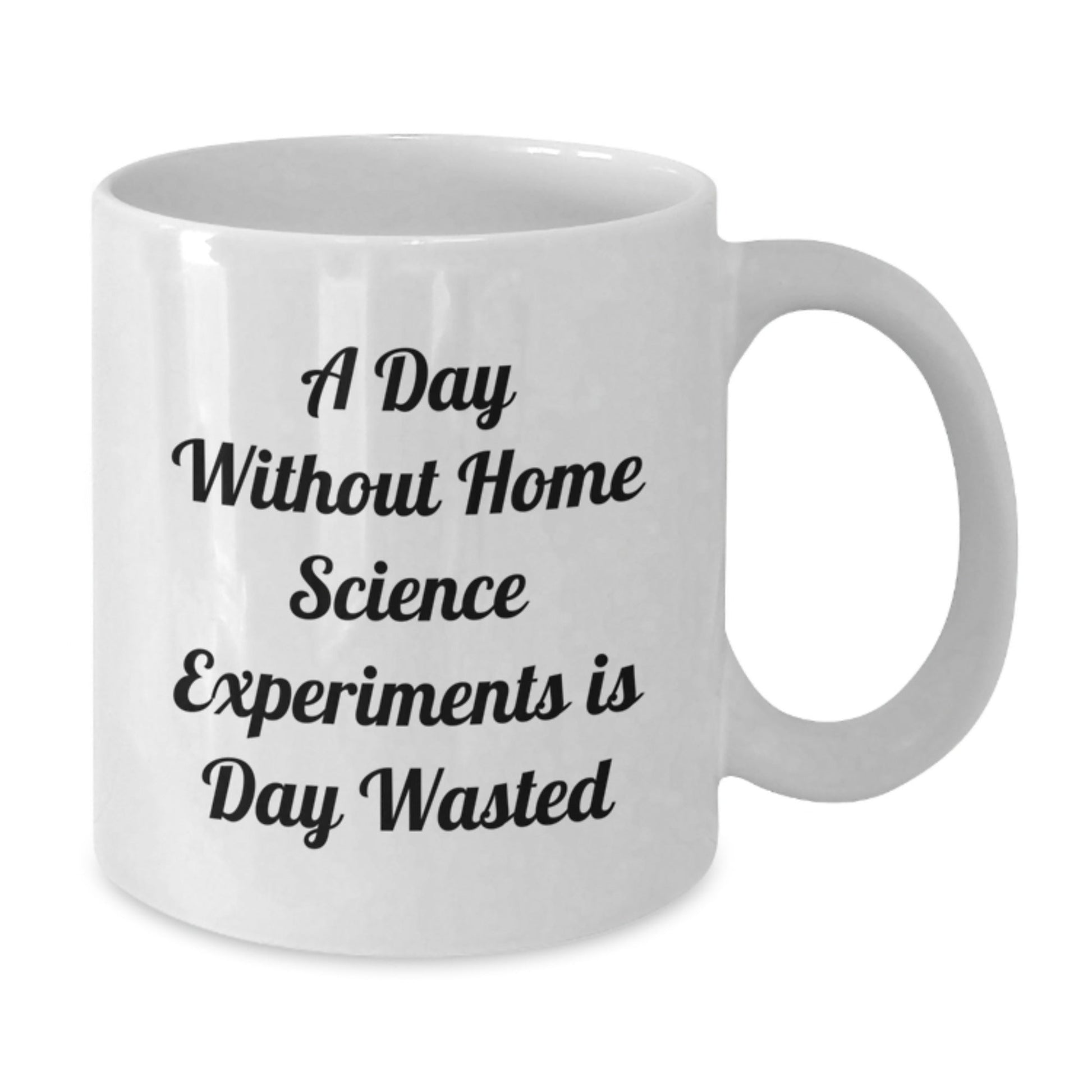 Home Science Experiments Enthusiasts Gifts from Friends for Men and Women, White Coffee Mug, A Day Without Home Science Experiments Is Day Wasted, Funny Quote - The Buy Boom