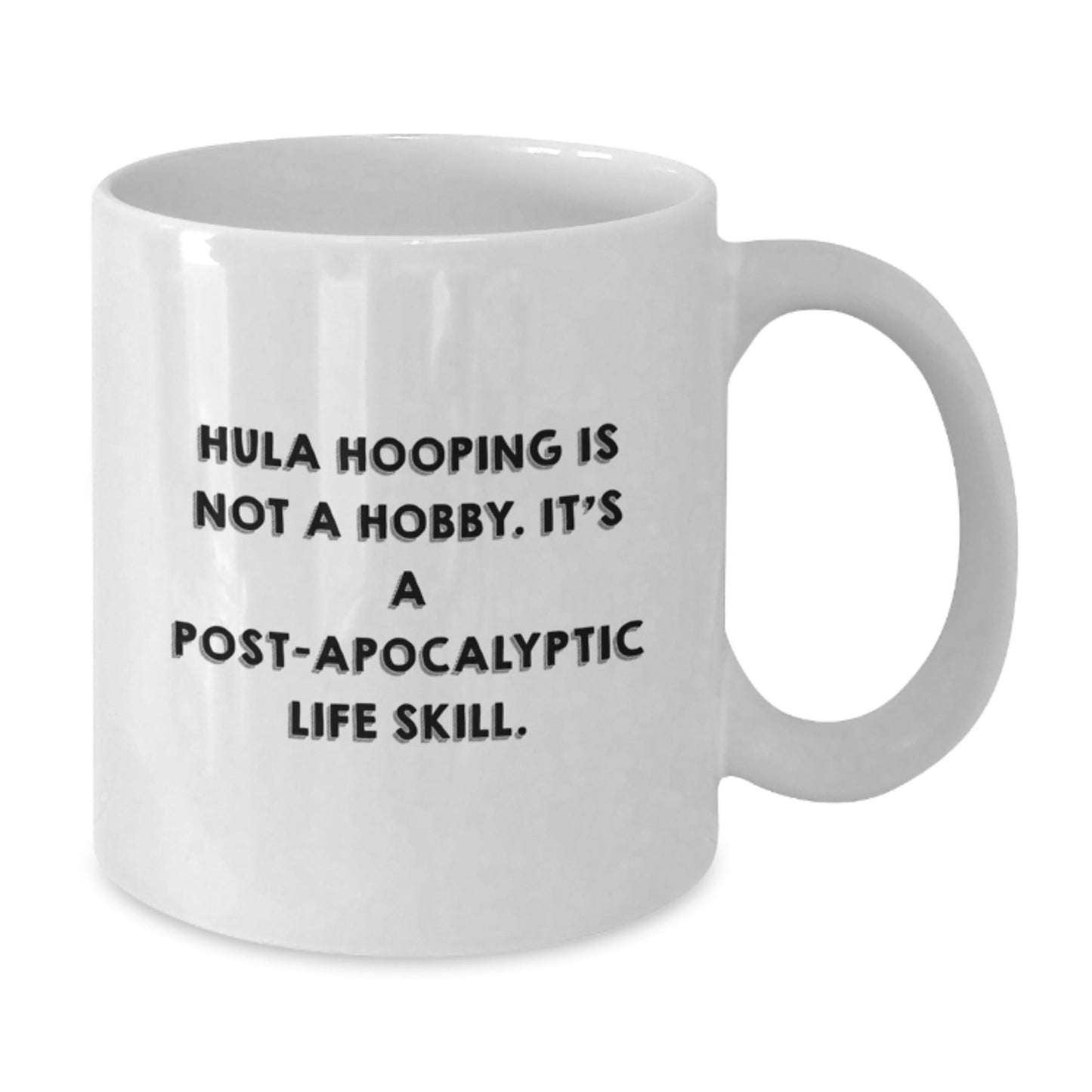 Hula Hooping Gifts from Friends, Hula Hooping Enthusiasts, and Coworkers - White Coffee Mug for Hula Hooping, Graduation Unique Gifts - The Buy Boom