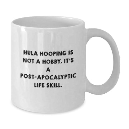 Hula Hooping Gifts from Friends, Hula Hooping Enthusiasts, and Coworkers - White Coffee Mug for Hula Hooping, Graduation Unique Gifts - The Buy Boom