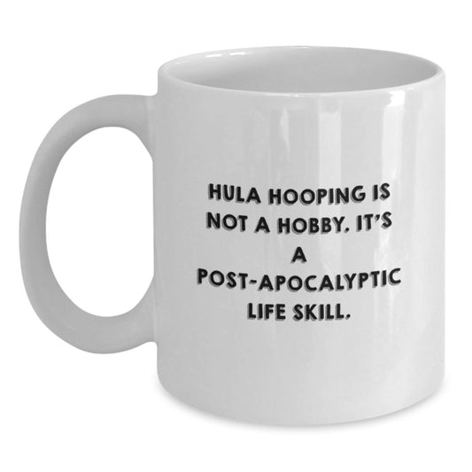 Hula Hooping Gifts from Friends, Hula Hooping Enthusiasts, and Coworkers - White Coffee Mug for Hula Hooping, Graduation Unique Gifts - The Buy Boom