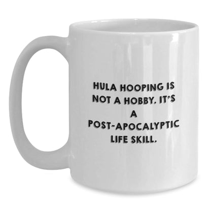 Hula Hooping Gifts from Friends, Hula Hooping Enthusiasts, and Coworkers - White Coffee Mug for Hula Hooping, Graduation Unique Gifts - The Buy Boom