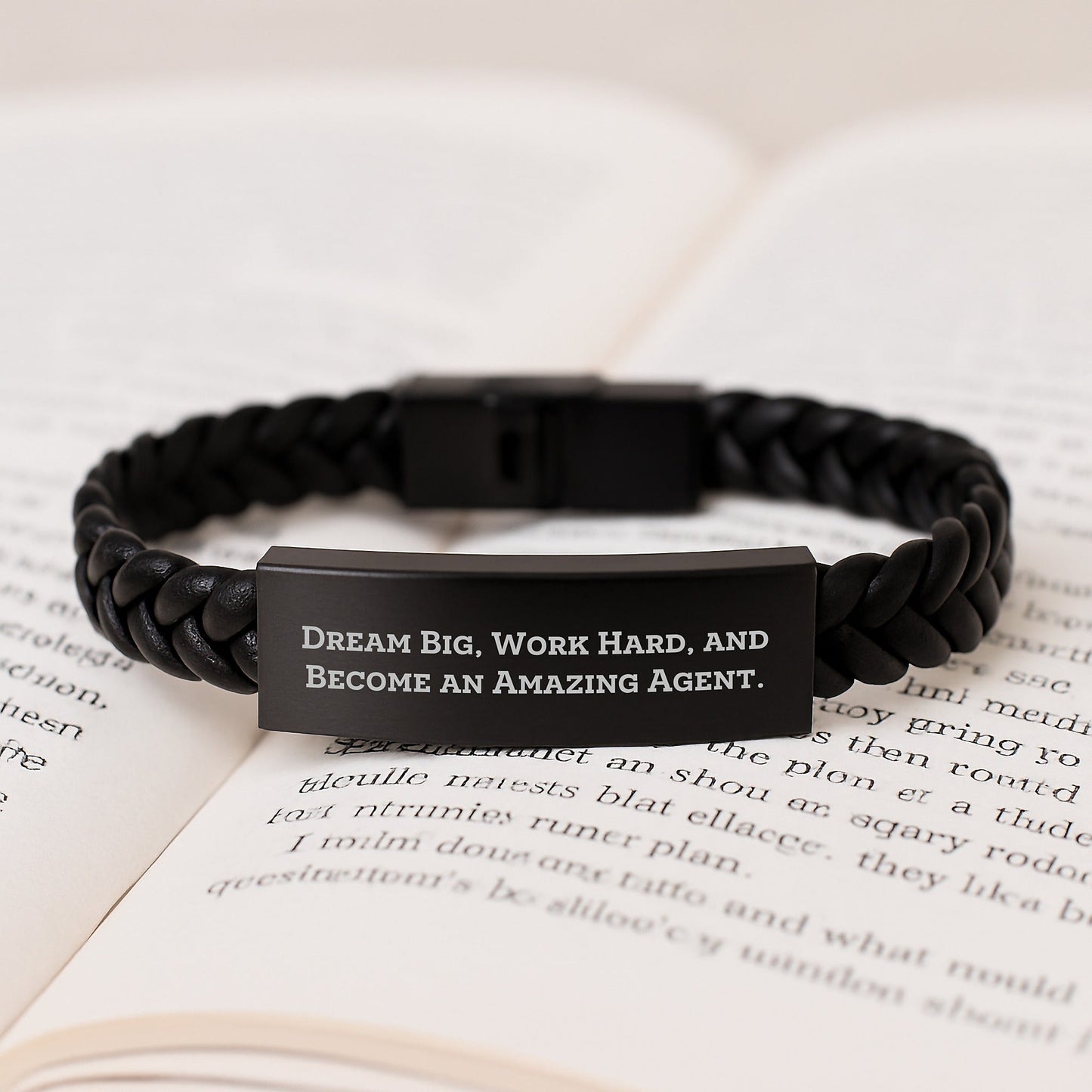 Inspirational Agent Quotes Interlaced Leather Bracelet Gifts from Friends to Agent, Christmas Unique Gifts for Agents - The Buy Boom