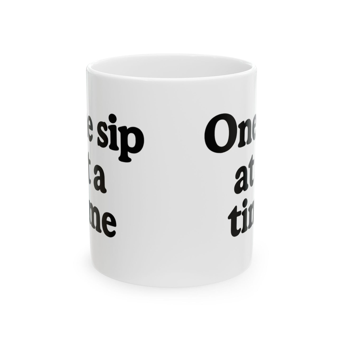 Inspirational Ceramic Mug - "One Sip at a Time" - Perfect for Coffee Lovers & Gift Giving - The Buy Boom