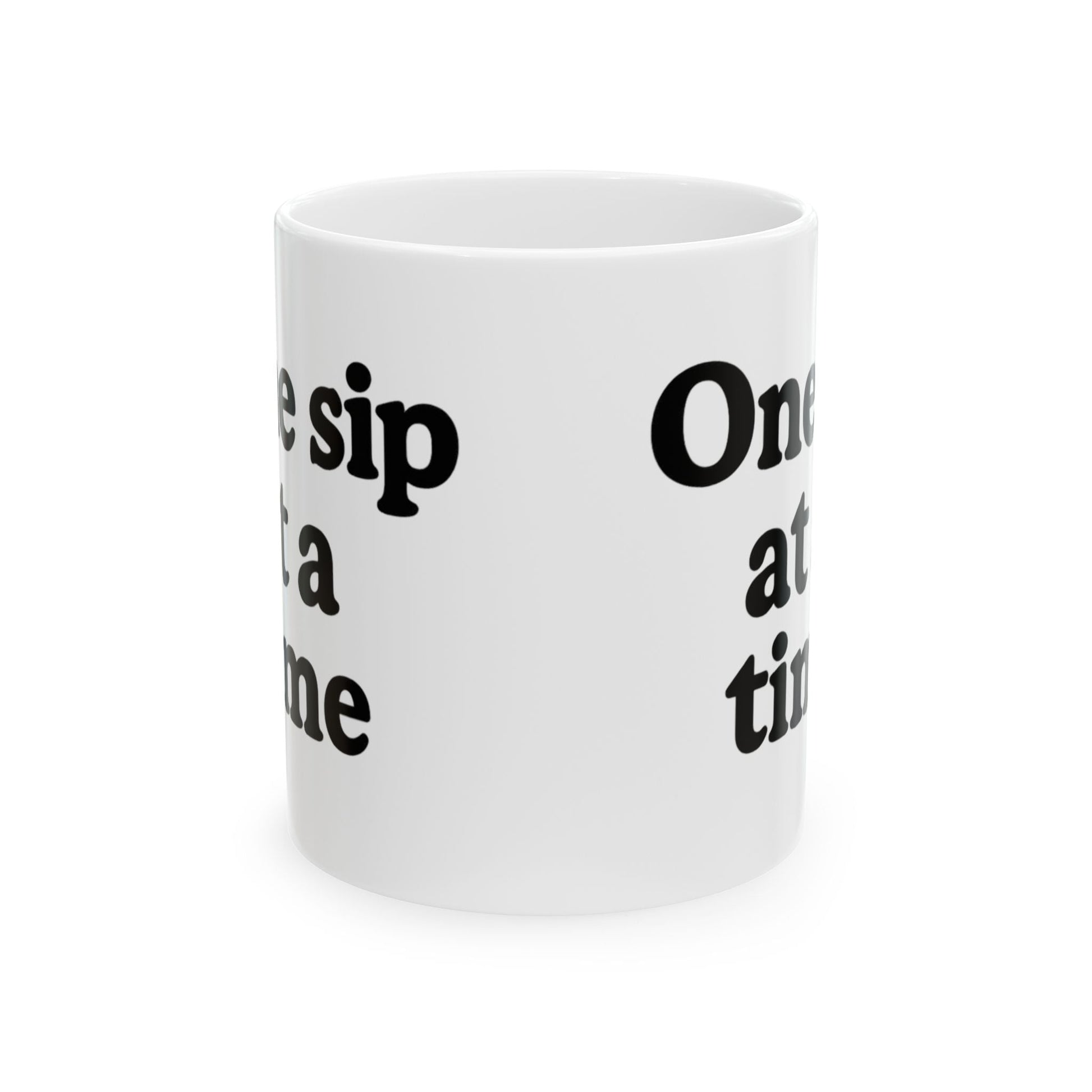 Inspirational Ceramic Mug - "One Sip at a Time" - Perfect for Coffee Lovers & Gift Giving - The Buy Boom