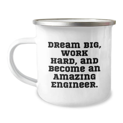 Inspirational Engineer Gifts for Men from Family - 'Dream Big' Camping Mug for Graduation - The Buy Boom